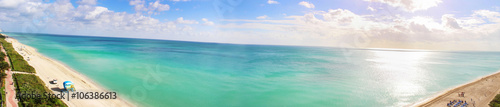 Panoramic view of the Atlantic Ocean at miami beach © sele504