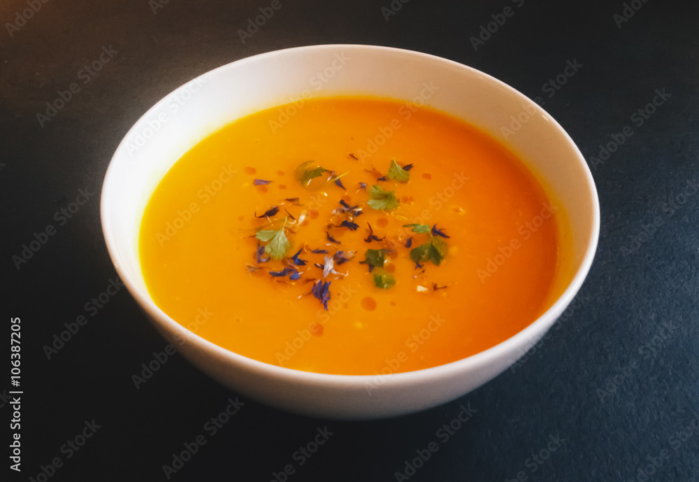 Colored Carrot Soup Colored Carrot Soup