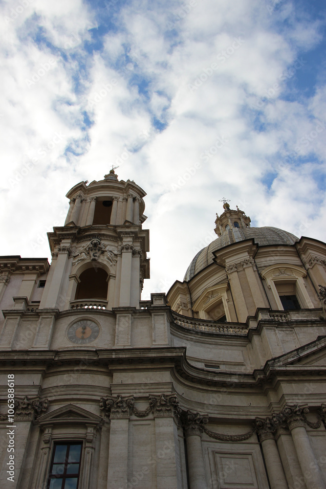 Rome,Italy,Piazza Navona,church,Sant'Agnese in Agone.