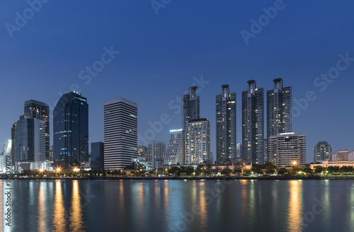 Cityscape bangkok night view
