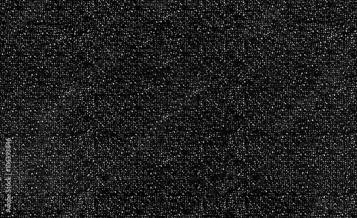 Noise texture paper stains for dots pattern graphic design on black and white grain background. Close up.