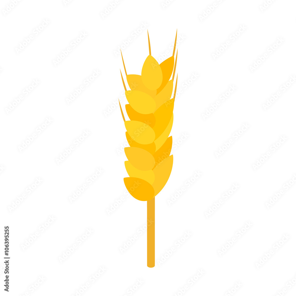 Wheat icon, isometric 3d style Wheat icon, isometric 3d style