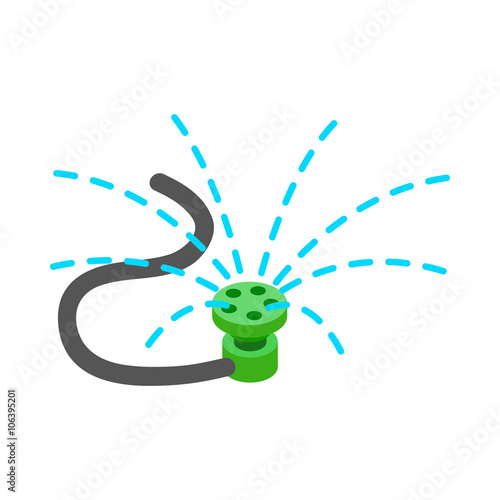 Sprinkler icon, isometric 3d style 