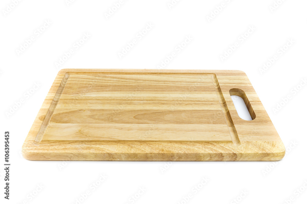 Wood block on white background with clipping path Wood block on white background with clipping path