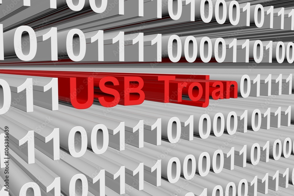 USB trojan is presented in the form of binary code