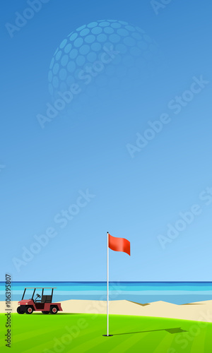 Golf hole banner