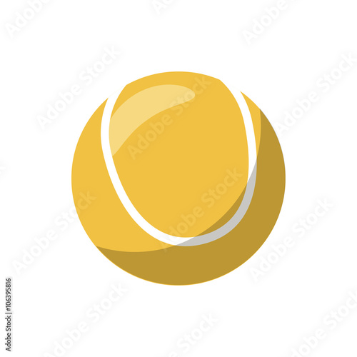 Tennis ball icon, cartoon style