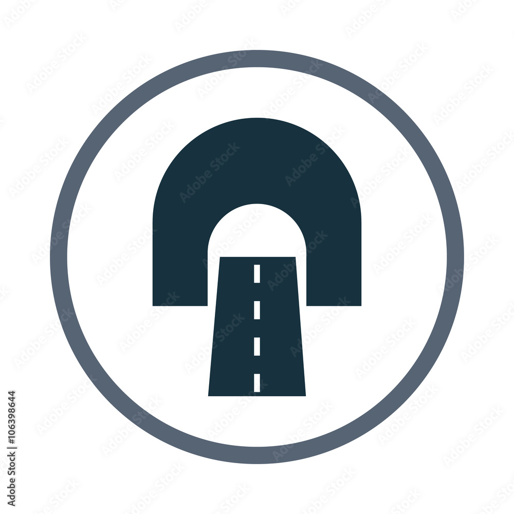 Subway tunnel icon Subway tunnel icon
