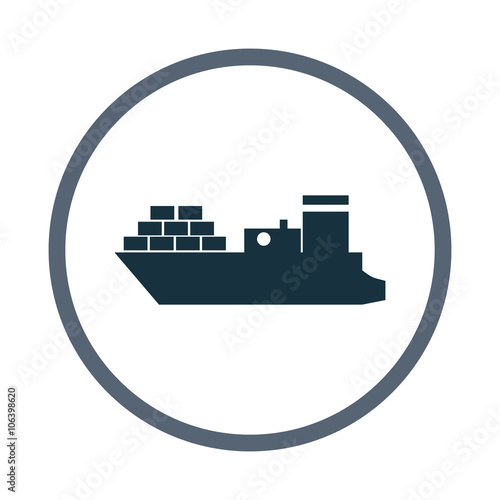 Cargo ship icon