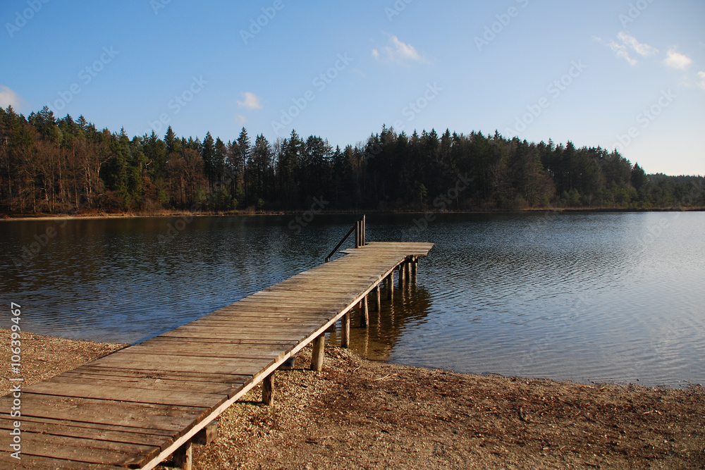 Obraz premium Steg am Griessee