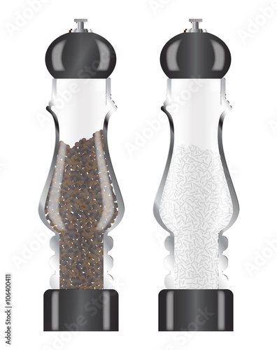Glass Salt And Pepper