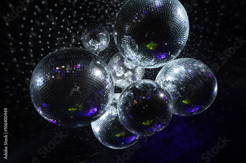 Disco balls in dark 