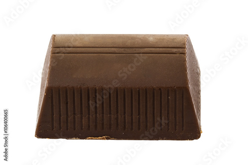 Chocolate isolated on white background and clipping path
