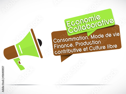mégaphone : économie collaborative
