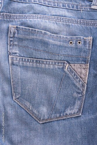 blue jeans pocket closeup © sitthitara