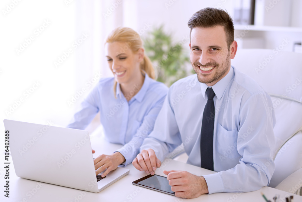 Business team at a meeting Business team at a meeting