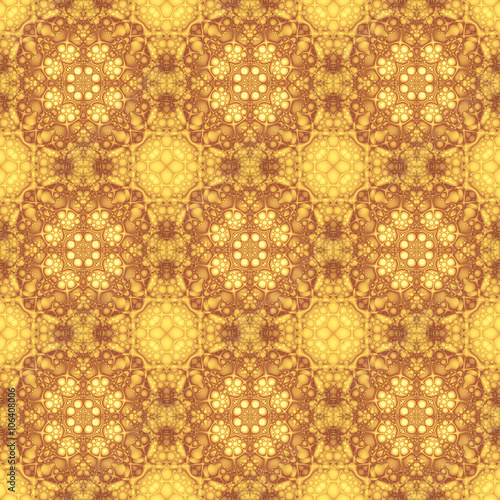 Background wall-paper, fractal pattern, yellowy-brown