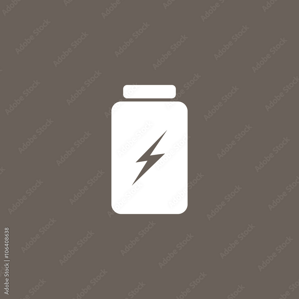 Battery Icon on Dark Gray Color. Eps-10. Battery Icon on Dark Gray Color. Eps-10.
