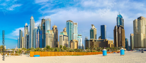 Panorama of Dubai Marina