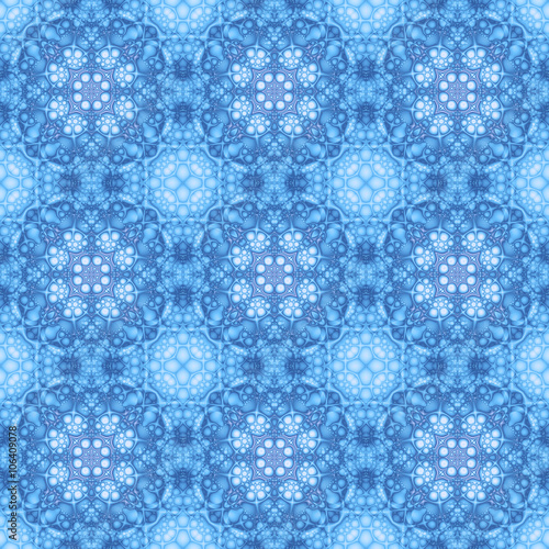 Background wall-paper, fractal pattern, blue