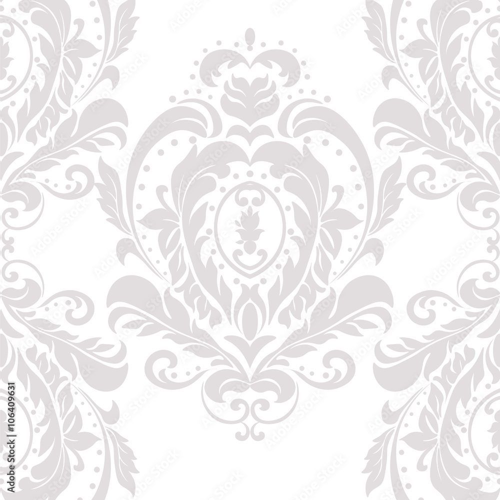 Vintage Damask Elegant Classic ornament pattern. Luxury texture for wallpapers, backgrounds and invitation cards. Beige colors. Vector