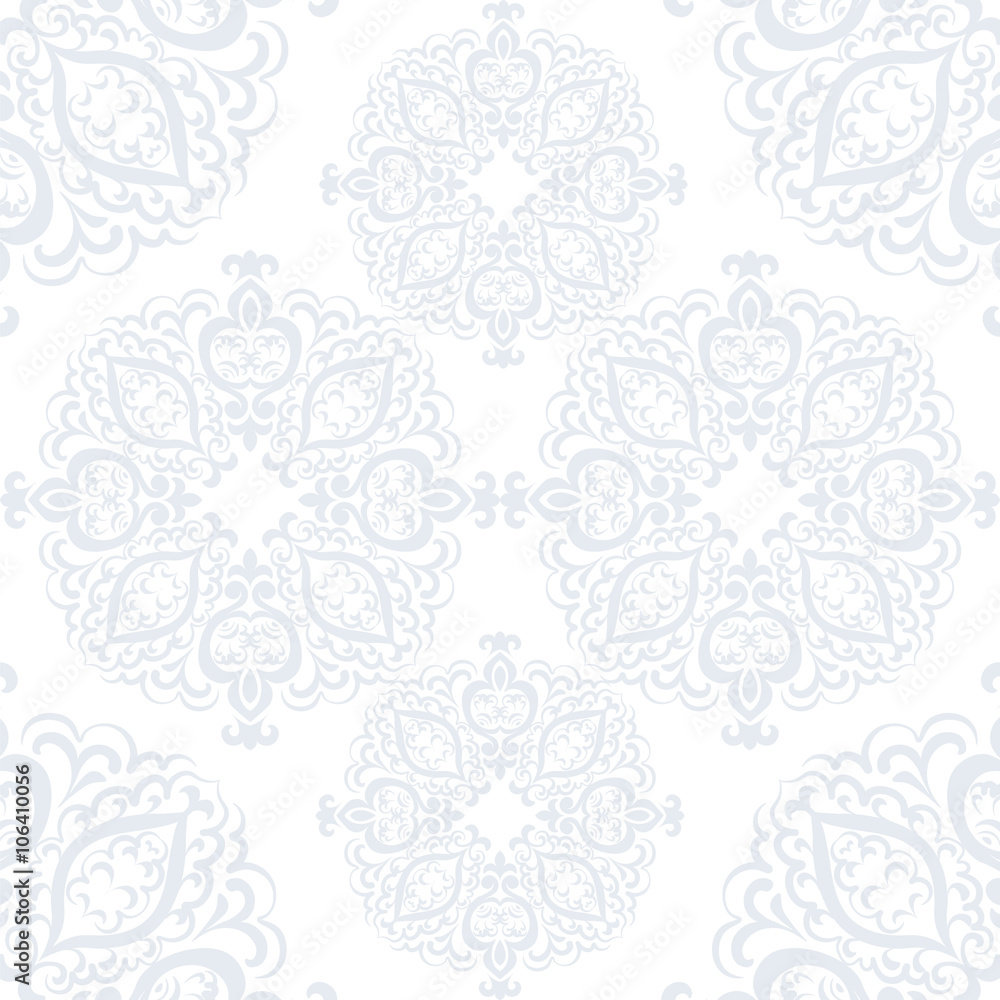 Classic Ornament pattern in round circle shape blue. Vector Classic Ornament pattern in round circle shape blue. Vector