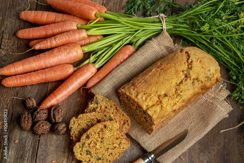 gâteau à la carotte / carrot cake 6 photo