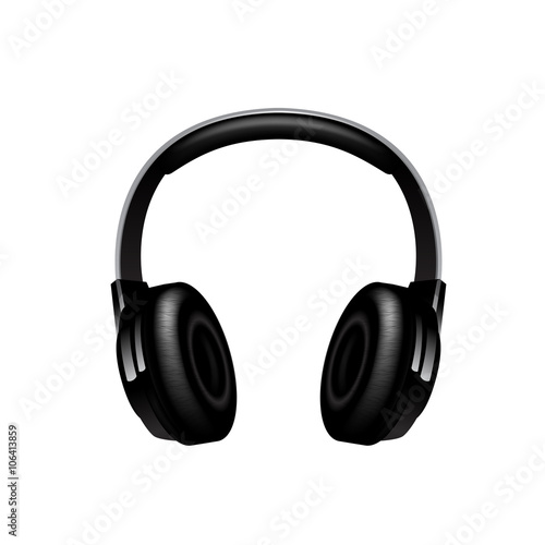 headphones icon vector.