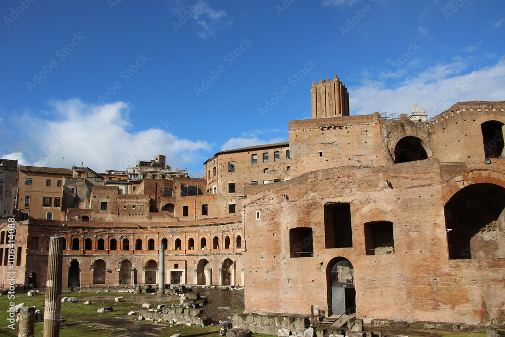 Rome,Italy,Mercatus Traiani,spring. Rome,Italy,Mercatus Traiani,spring.
