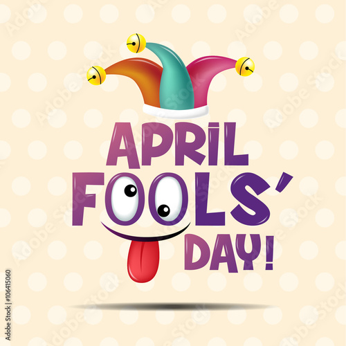 Cuadro en lienzo April fool's day, Typography, Colorful, flat design