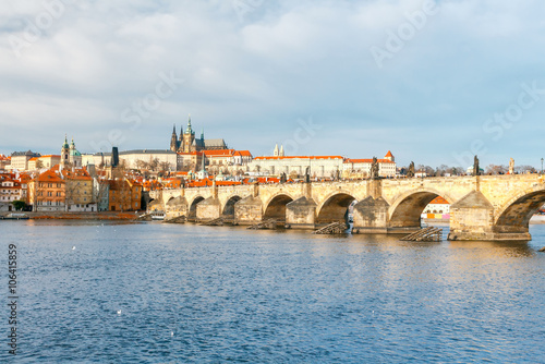 Prague. View of the old city. © pillerss