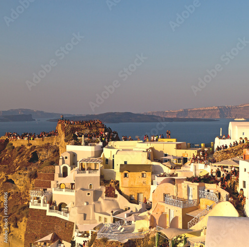 sea in architecture europe cyclades santorini old town white