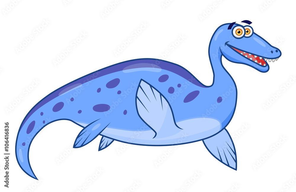 Cartoon dinosaur plesiosaurus Cartoon dinosaur plesiosaurus