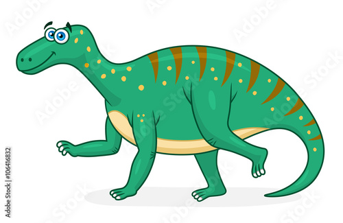 Cartoon dinosaur iguanodon © alekseymartynov