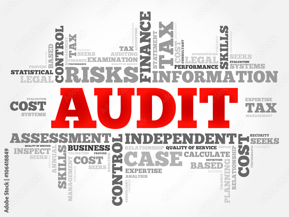 AUDIT word cloud, business concept AUDIT word cloud, business concept