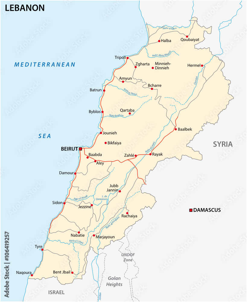 lebanon road map