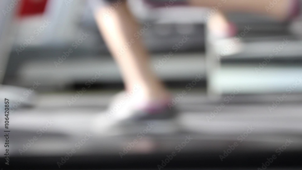 Legs fitness in gym, defocused Legs fitness in gym, defocused