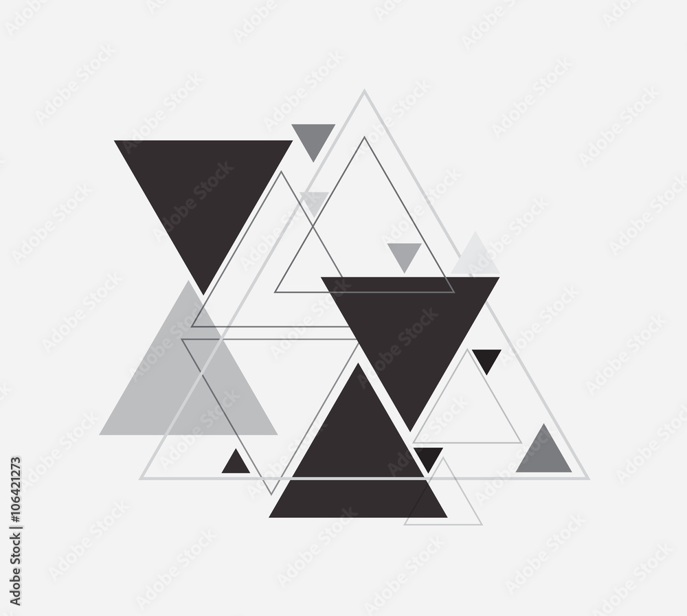 Vector abstract background with triangle  - obrazy, fototapety, plakaty 
