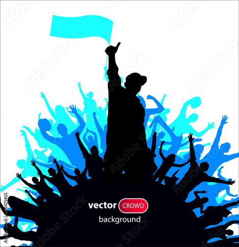 Crowd of fans for sports