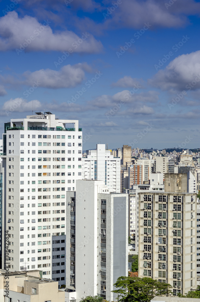 Aerial view of Belo Horizonte , Brazil .