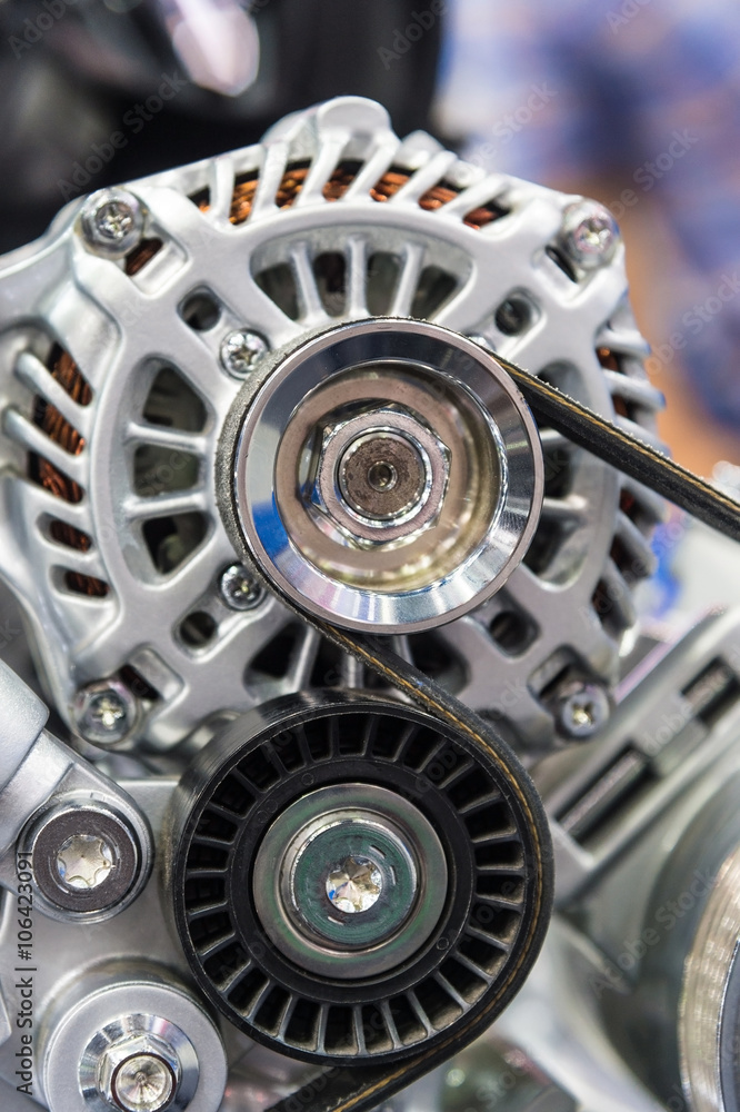 Close up of car engine Close up of car engine