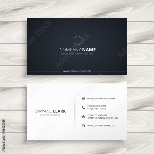 simple business card