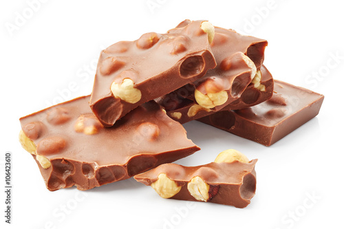 Pieces of chocolate