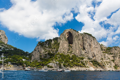 The coastline of Capri