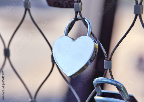 padlock heart, love symbol