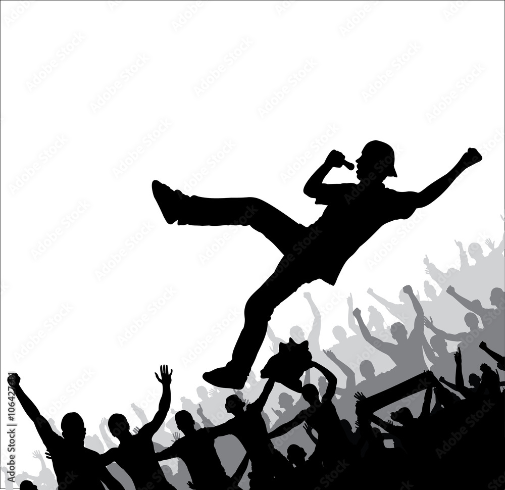 Obraz premium Poster for music concert. 