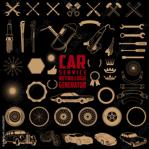 car service logo generator.