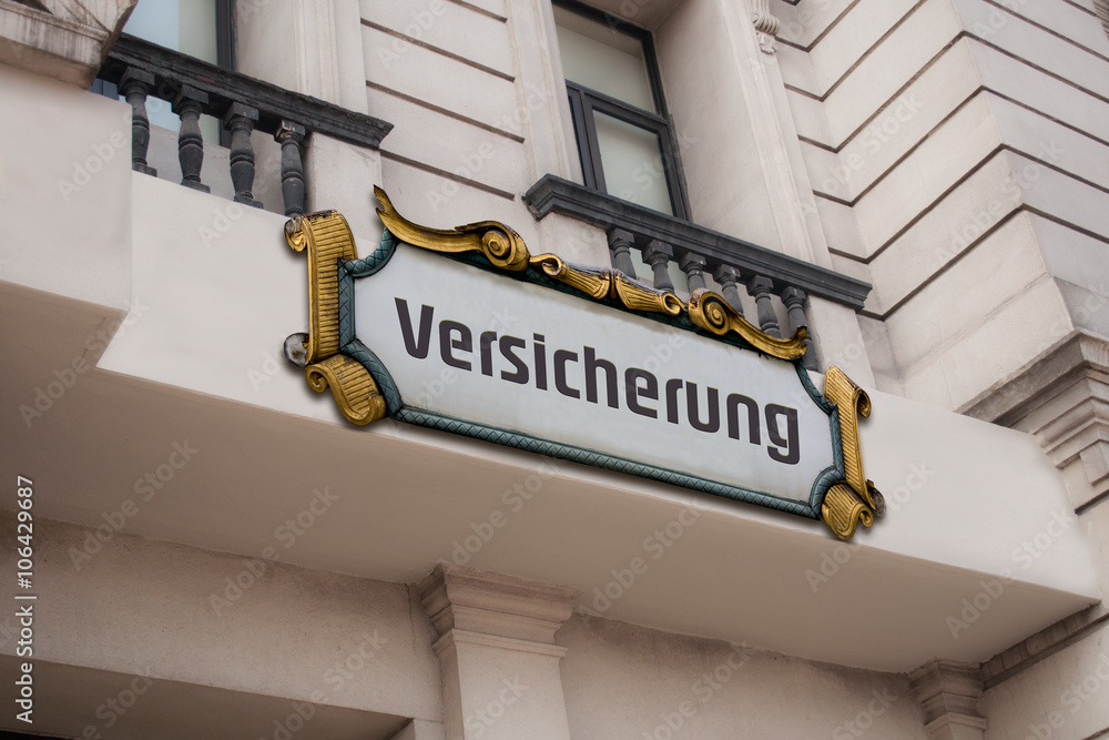 Naklejka premium Schild 81 - Versicherung
