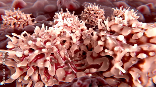 Stammzellen bei der Zellteilung (Mitose) im Knochenmark