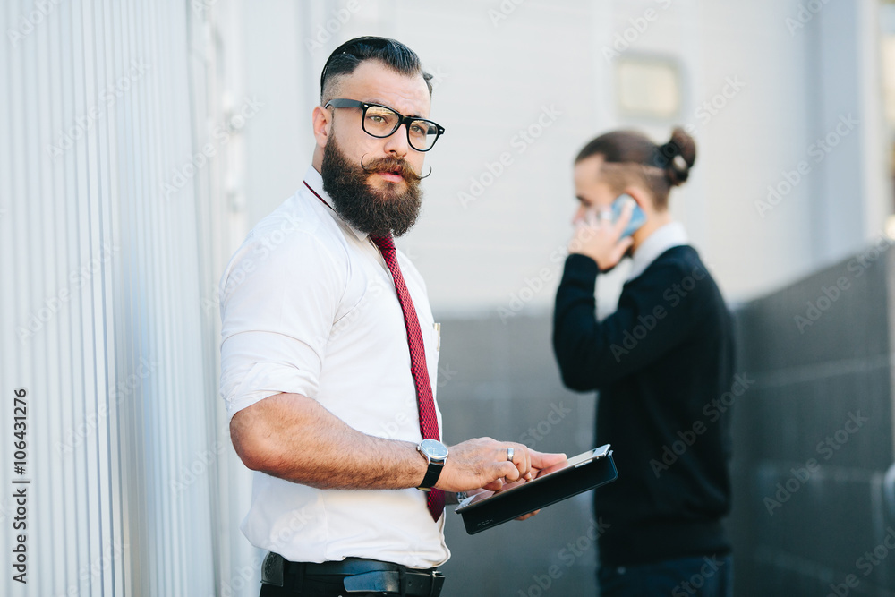 Fototapeta premium Two businessman at work